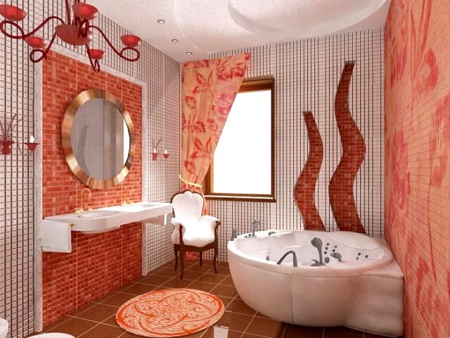 Реставрация ванной комнаты: отделка стен мозаикой
